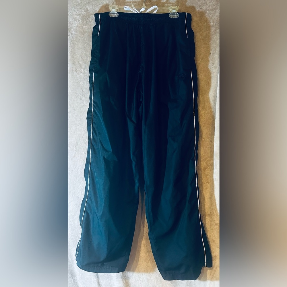 PONY Y2K Track Pants XL Red & White Stripe Retro Athletic Windbreaker Pant